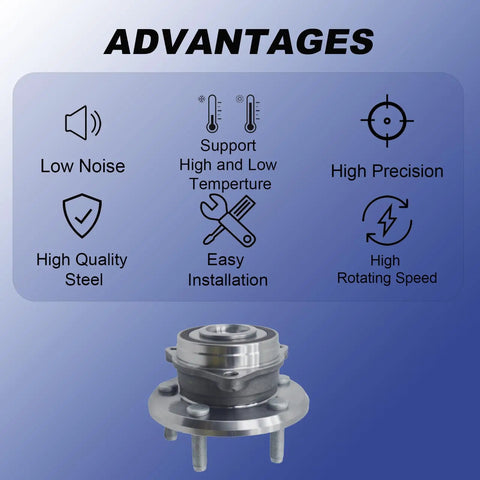 Front Wheel Bearing And Hub Assembly 5 Lug 513324 Fits Jeep Grand Cherokee 2011 2021 And Dodge Durango 2011 2023 advantages shown
