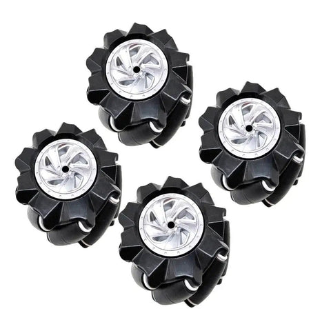 4 Pack Omni Directional Robot Wheels With Integrated Wheel Leather And Hub For DIY Toy Cars High Hardness Plastic Durable Core Anti Slip Design