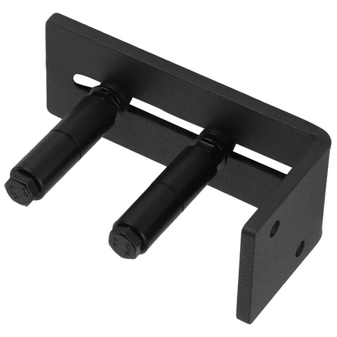 Heavy Duty Floor Mount Sliding Barn Door Guide With Adjustable Carbon Steel Bottom Roller, Wall Mounted Bracket, Flush Floor Design