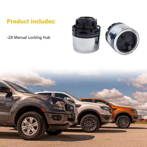 4WD Manual Locking Hub Assembly Set For Ford Ranger 1998 To 2003 Ford Explorer 1995 To 2001 And Mazda B Series 2001 To 2008 Replacement Hub