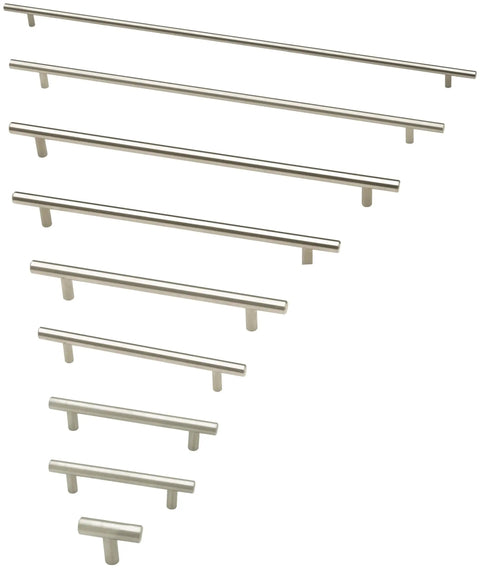 Stainless Steel Cabinet Pulls Set of 10 With 3.75 Inch Center To Center Mounting For Drawers And Cabinets Modern Bar Handles Layout
