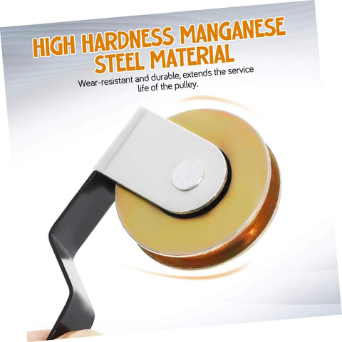 Close-up of Four Pack Sliding Door Wheel Replacement Kit with manganese steel roller, featuring high hardness material.