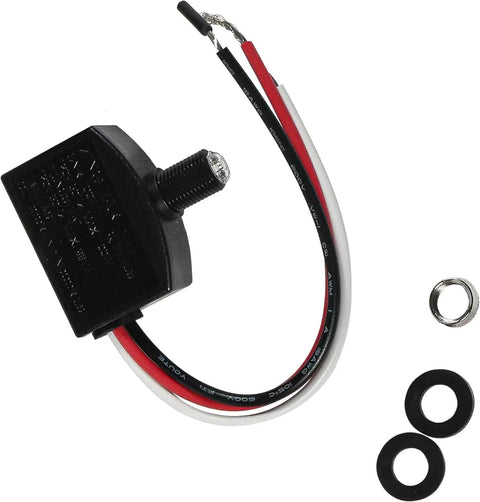 Two Pack Photocell Sensor LED Light Switch For Indoor And Outdoor Use with wires and rubber seal rings