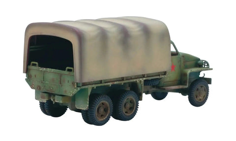 Studebaker US6 Truck 1:56 Scale Plastic Model For Bolt Action By Warlord Games with soft skin in World War II era design