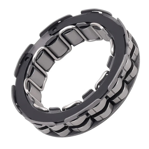 One Way Starter Bearing Overrunning Clutch For High Performance Motorcycle Engines Ultra Durable Slippage Protection Reliable Starter Gear For Stradale Dragster 800 Brutale Turismo Veloce 675 And Similar Models - view of metal bearing with clutch design
