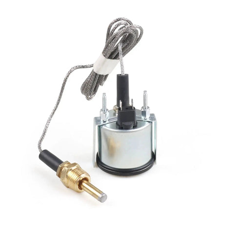 2 Inch Dual Scale Water Temperature Gauge With Yellow Backlight Mechanical Pointer Dial 52mm Car Thermometer 12V Sensor NPT Half Inch 1.8m Wiring