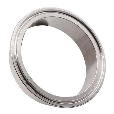Stainless steel sanitary ferrule for Tri Clamp, long-weld, 3 in tube OD (76.5 mm)