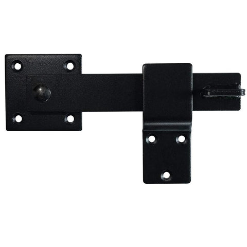 Heavy Duty 5.5 Inch Fence Gate Latch Barn Door Flip Hardware Wrought Iron Matte Black For Privacy And Security On Outdoor Fences