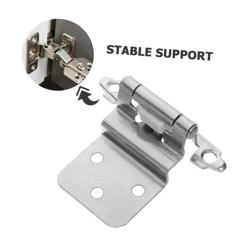 Super Smooth Self Closing Inset Cabinet Hinges Set 8 Pcs With High Load Capacity For Kitchen And Bathroom Precision Engineering For Easy Install And Quiet Auto Closure By Unomor Ready To Install close-up view of hinge with stable support