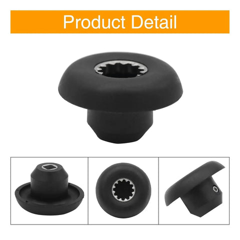 Drive socket, black plastic, 2-pack for Vitamix blender blades (VM0101/VM0115/VM0116E)