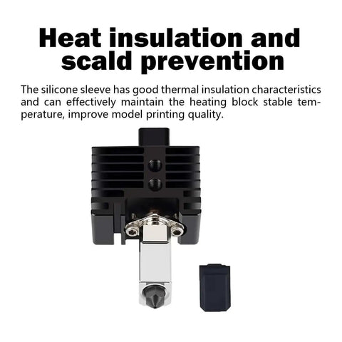P1P P1S Hotend Assembly Extruder Printhead Kit with silicone sleeve for heat insulation, Bambu Lab 3D Printer upgrade