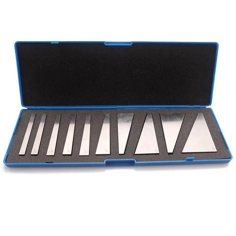 Precision Angle Block Set Oudtinx 10 Piece Hardened And Ground Blocks Lightly Magnetized in fitted case
