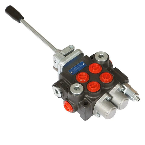 Hydraulic Directional Control Valve Double Acting 2 Spool For Small Tractors, Loaders, And Log Splitters, Up To 13 GPM, 3600 PSI
