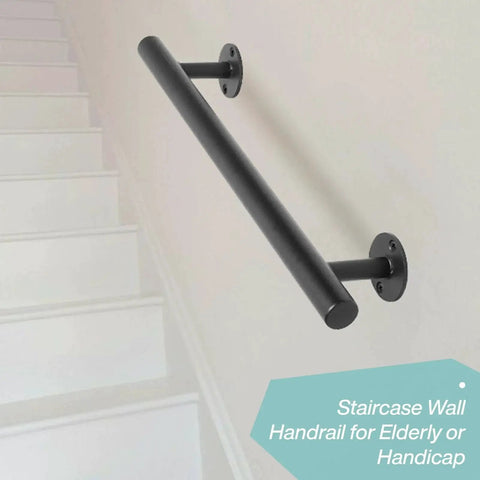 16 Inch Black Metal Door Pull Handles Set of 2 for Exterior and Interior Doors Ideal for Sheds Garages Gates Fences Cabinets Closets