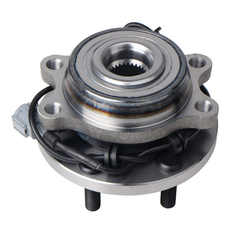 Front Wheel Bearing And Hub Assembly Direct Fit For Nissan Frontier 2005-2017, Pathfinder 2005-2012, Xterra 2005-2015, Suzuki Equator 6 Lug ABS
