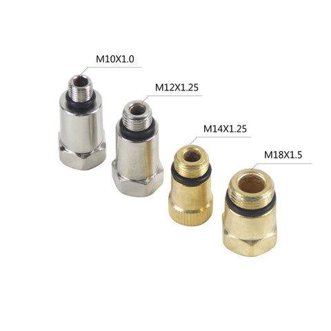 Adapters for 10 Piece Leak Down Tester Kit with Dual Gauge for Cylinder Pressure And Leakage Rate in Cars Motorcycles And Trucks