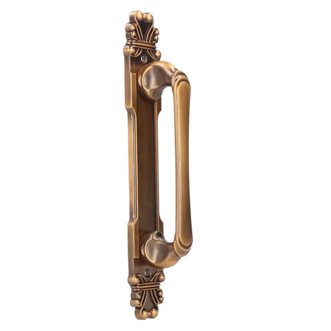 Side view of European Antique Zinc Alloy Door Handle for Cabinets and Drawers Wardrobes and Furniture Hardware Fitting with Mounting Screws