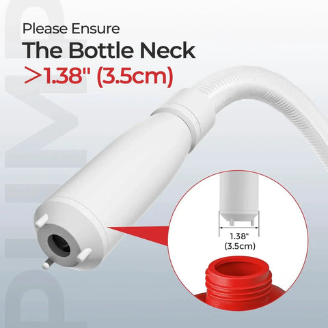 Rechargeable Fuel Transfer Pump With Auto Stop Sensor for Fast 3.2 GPM Flow portable pump nozzle detail