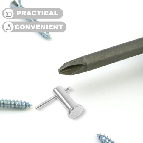 Beefy 304 Stainless Steel B Type Locating Pin With Hole, Cylindrical Flat Head 6x20mm Set Of 5 alongside screwdriver and screws