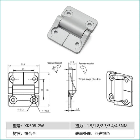 Constant Torque Friction Adjustable Position Control Hinge For Cabinets And Doors Smooth Reliable Hold With XK508 2W 2.3Nm Variant 1 Piece Pack Heavy Duty Hinge With Predictable Open And Close Action