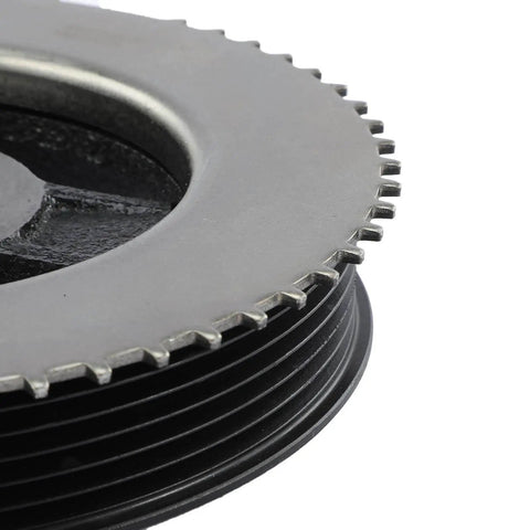 Side view of Engine Harmonic Balancer Crankshaft Pulley for Mazda 3 2007 2013 Mazda 6 2006 2007 CX7 2007 2012 DOHC L4 2.3L
