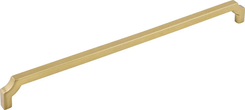 Ellis Collection Davenport Pull in Honey Bronze Finish, 12 Inch Center to Center Mounting, Cabinet Hardware