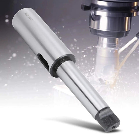 Kanasi MT4 to MT4 taper drill sleeve adapter, silver metal for lathe and milling machines