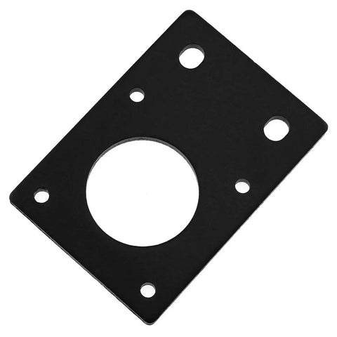 Sturdy Aluminum 42x60mm Stepper Motor Mount Plate Black Flat Bracket For Nema 17 Stepper Motor And 3D Printer Upgrades 2.5mm Thick