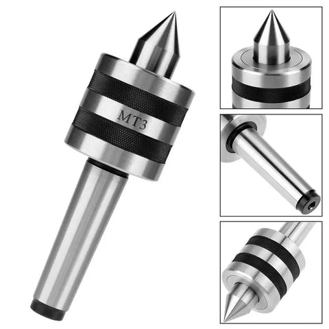 MT3 Live Center Heavy Duty Morse Taper 3 Rotary Lathe Center Alloy Steel 3000 RPM For Lathe Turning And Milling Rock Solid Precision Support