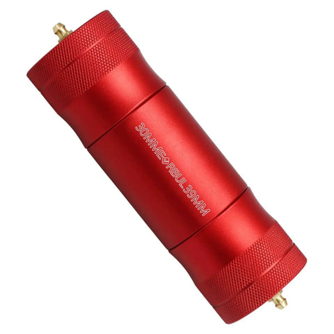 Red 30mm 39mm Wheel Bearing Grease Tool For UTV And ATV with Integrated Storage Tube, Premium 6061 Aluminum, Anodized Finish