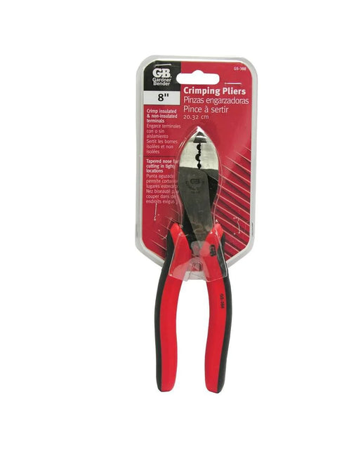 Electrical Pliers Crimper And Cutter With High Leverage Design And Non Slip Comfort Grip 8 Inch Red Hand Tool For Copper And Aluminum Wire