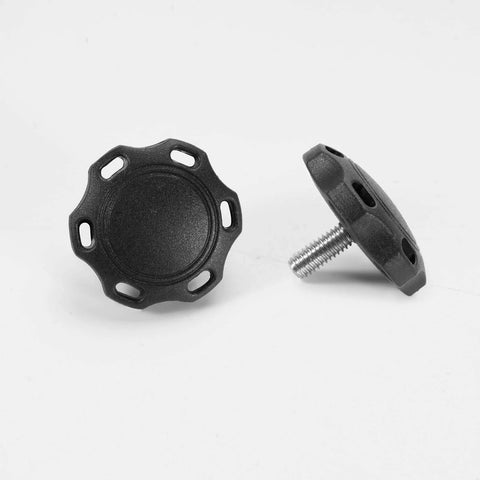 Two Pack Black Thumb Screws For Football Helmet Visor Clips, Compatible With SpeedFlex And Other Brands, Durable High Impact Plastic Replacement Screws, Fits Kids Youth And Adult Helmets