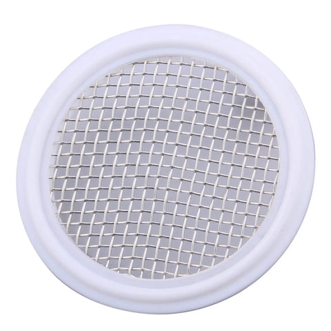 2-inch PTFE sanitary gasket with stainless steel 10-mesh screen for Tri-Clamp Clover connection