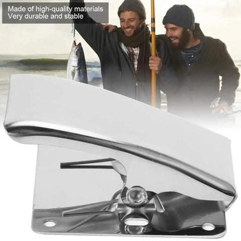 Six Piece Fish Fillet Clamps Set In Stainless Steel With Built In Spring Deep Claw Tail Grips for Cleaning and Filleting