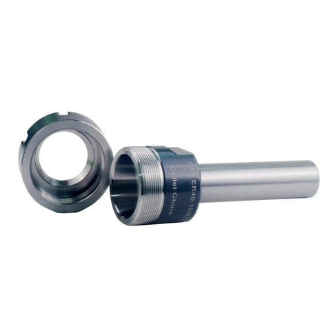C1inch ER40 4 Inch Straight Shank Collet Chuck Holder For CNC Milling Tooling Built For Heavy Duty Use With Ultra Tight 0.005mm TIR