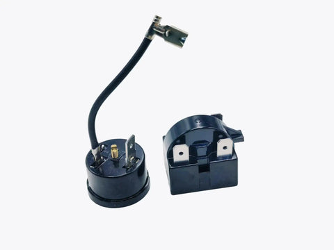 One Fifth Horsepower Compressor Thermal Overload Protector And 15 Ohm Start Relay Replacement Part For Portable Freezers Car Fridges