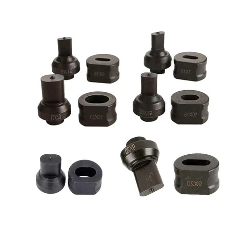 Oval hydraulic punching and notching die for trimming and metalworking machines heavy duty chrome steel construction 8x12mm die size