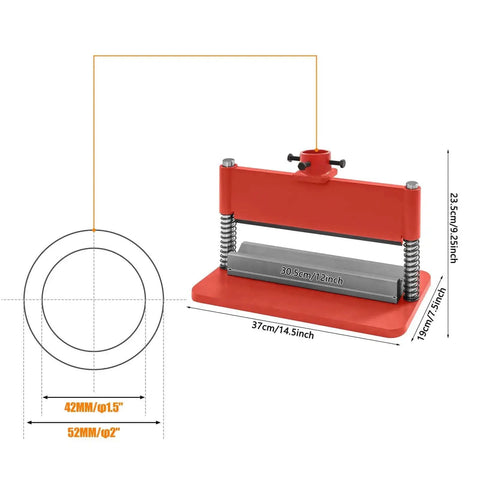 12 Inch Press Brake Attachment For 12 To 20 Ton Hydraulic Shop Presses Heavy Duty Metal Bending Tool For Metal Sheets Red