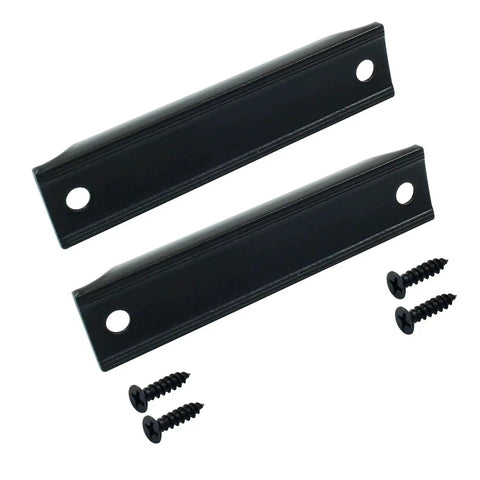 Black Aluminum Sash Lift Handle With 3.5 Inch Center-To-Center Hole Spacing and mounting screws, modern aluminum alloy pull