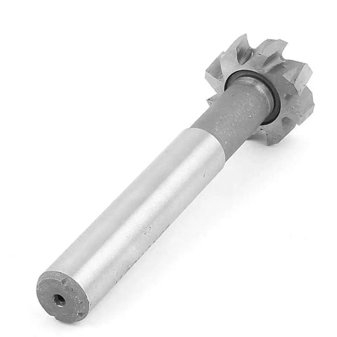 T Slot End Mill HSS H 25mm Cutting Dia 12mm Drill Hole 8 Flute 90mm Overall Length Milling Cutter For T Slot Metalworking And DIY Projects