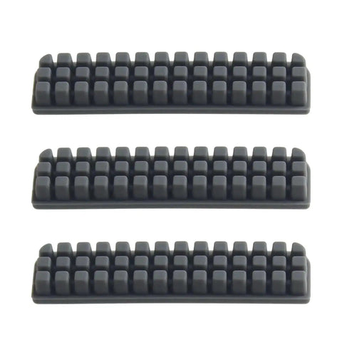 Three silicone wiper brushes from A1 Nozzle Brush Replacement Kit For 3D Printers With Hotbed Mounted Silicone Wiper Cleaning Tool Three Pack To Keep Nozzles Clean And Prints On Point Not Compatible With A1 Mini.