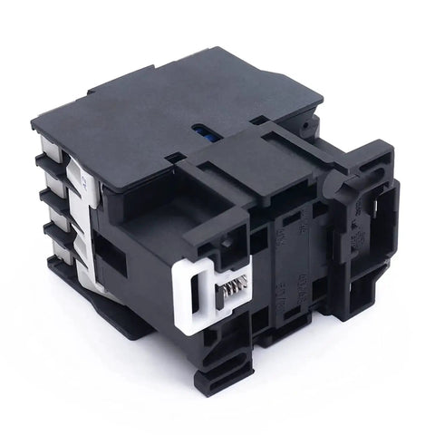 CJX2-1810 220V AC Contactor for 3 Phase Motors, 3 Pole Plus 1 NO, compact design, heavy-duty, perfect for frequent motor starts.