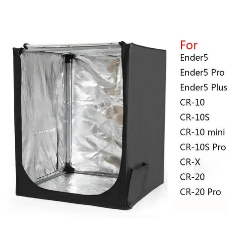 Fireproof And Dustproof 3D Printer Enclosure With Constant Temperature Control, Large 29.5 By 27.5 By 35.4 Inches, front view