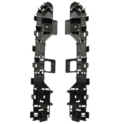 Front Bumper Bracket Set For Accord Sedan 2013 To 2017 Left And Right shown from front, black plastic material