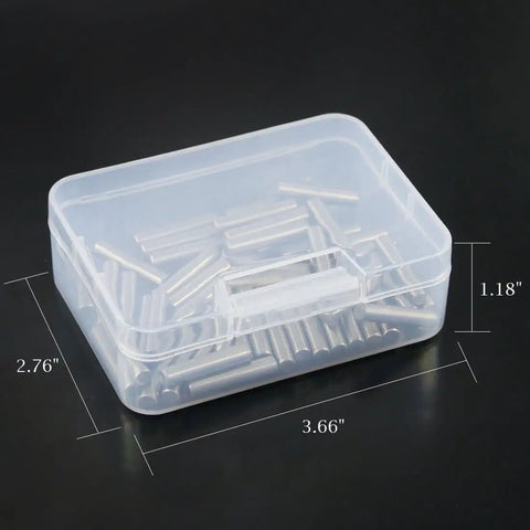 50-Piece 5x25mm Dowel Pins Stainless Steel Shelf Support Pegs For Cabinets And Furniture Built Tough With 304 Stainless Rust Resistant Easy Install Silver Tone Pin Rod Fasten Elements in plastic box