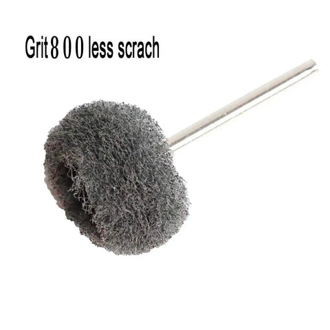 50 Piece Pro Grade Abrasive Buffing Polishing Wheel Set For Rotary Tools With 3mm Mandrel Non Woven Scouring Pads And Brush Kit Grit 800