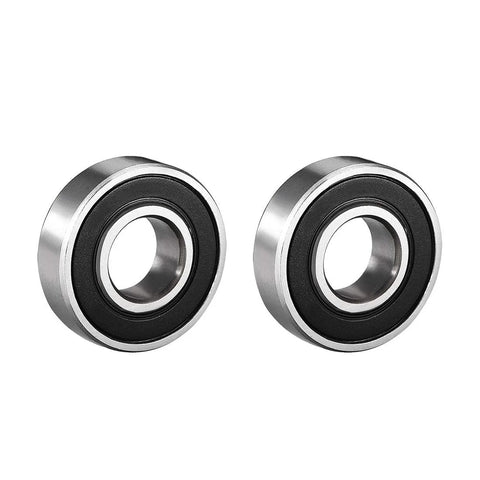 Ball bearing pair, 12x28x8 mm, double sealed, high-carbon steel