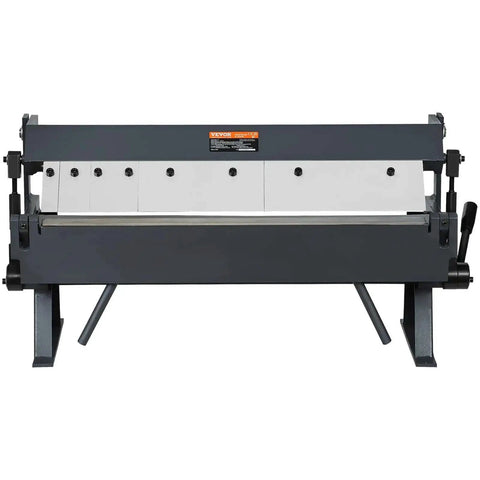 Box And Pan Brake 24 Inch Portable Metal Bender with 0 to 135 Degree Bending Handles, front view.
