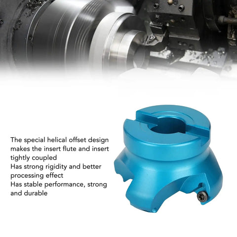 CNC Lathe Face Mill With 4 Flutes High Efficiency Milling Cutter For Aluminum Alloy Metalworking Lathe Tool Designed For Precision Machining Pro Grade Helical Offset Design For Superior Rigidity And Smooth Processing