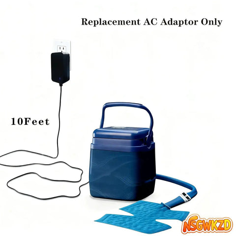 Polar Care Cube 6V Power Cord Replacement With On Off Switch 10 Foot DC Charging Cable 600mA Output Compatible With Kodiak Ice Machine Chargers And 10698 Adapters No Fuss Plug In Power Supply For Ice Therapy